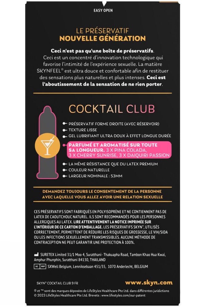 Skyn Condooms LatexVrij Cocktail Club
