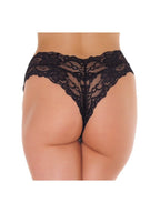 SLIP ONE SIZE  ZWART / WIT