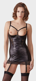 Spannende Lingerie Jurk met Veterstrik Motief