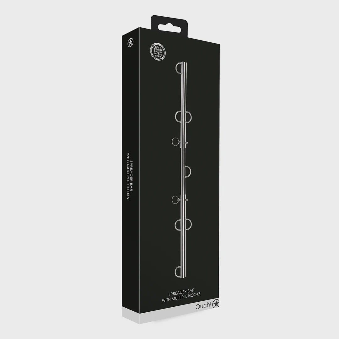 Spreader Bar with Multiple Hooks - Silver