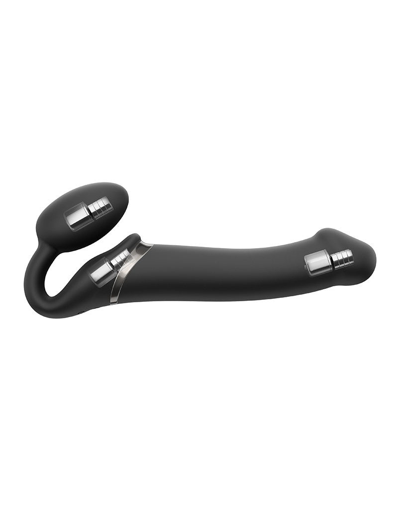 STRAP ON ME BUIGBARE STRAP-ON VIBRATOR MET AFSTANDSB MAAT L ZWART