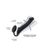 STRAP-ON-ME DILDO BLACK L