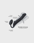 Strap On Me Dildo Black S