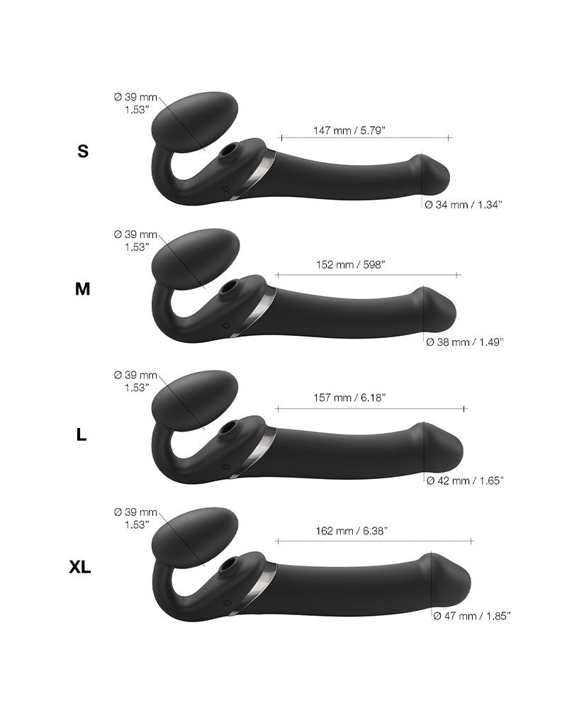 STRAP-ON-ME STRAP-ON VIBRATOR MET STIMULATOR L