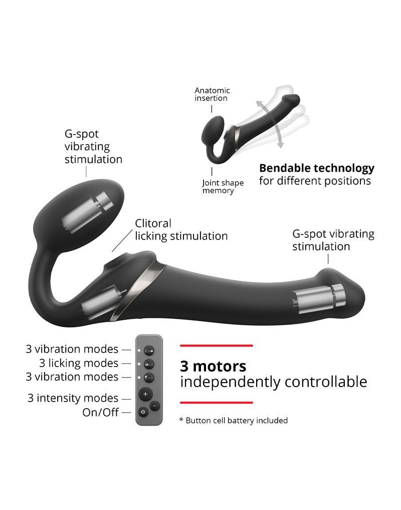 STRAP-ON-ME STRAP-ON VIBRATOR MET STIMULATOR M