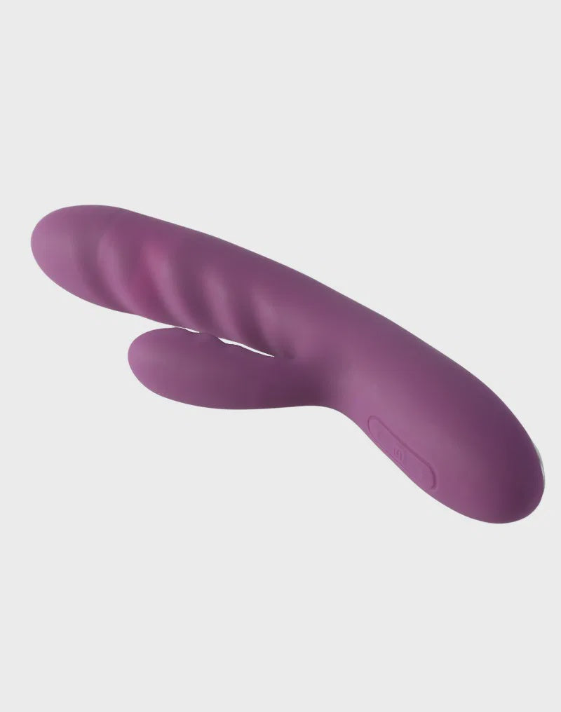 SVAKOM Avery Thrusting Rabbit Vibrator Paars