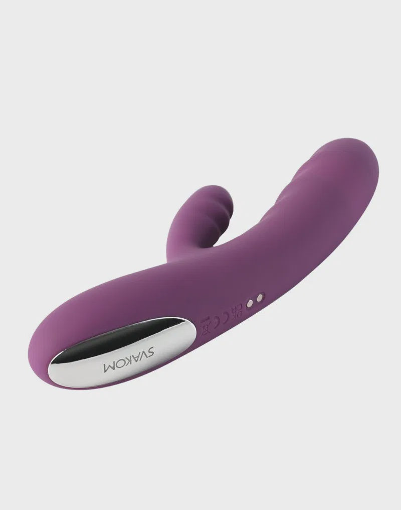 SVAKOM Avery Thrusting Rabbit Vibrator Paars