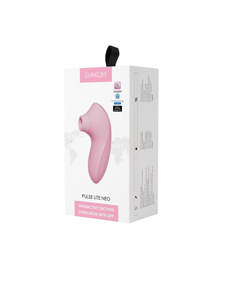 SVAKOM PULSE LITE NEO LUCHTDRUK VIBRATOR (MET APP) ROZE