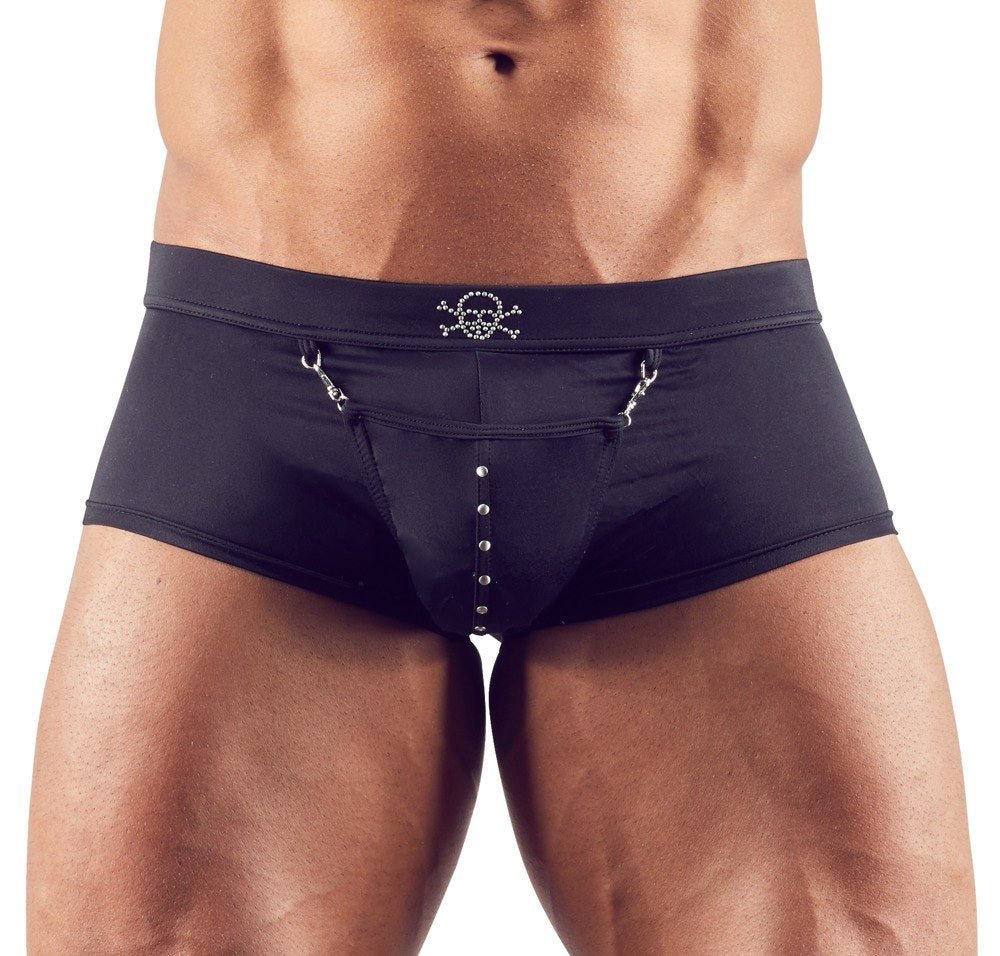 Svenjoyment Zwarte boxer met zakdetail