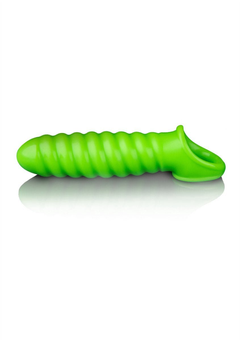 Swirl Stretchable Penis Sheath - Glow in the Dark