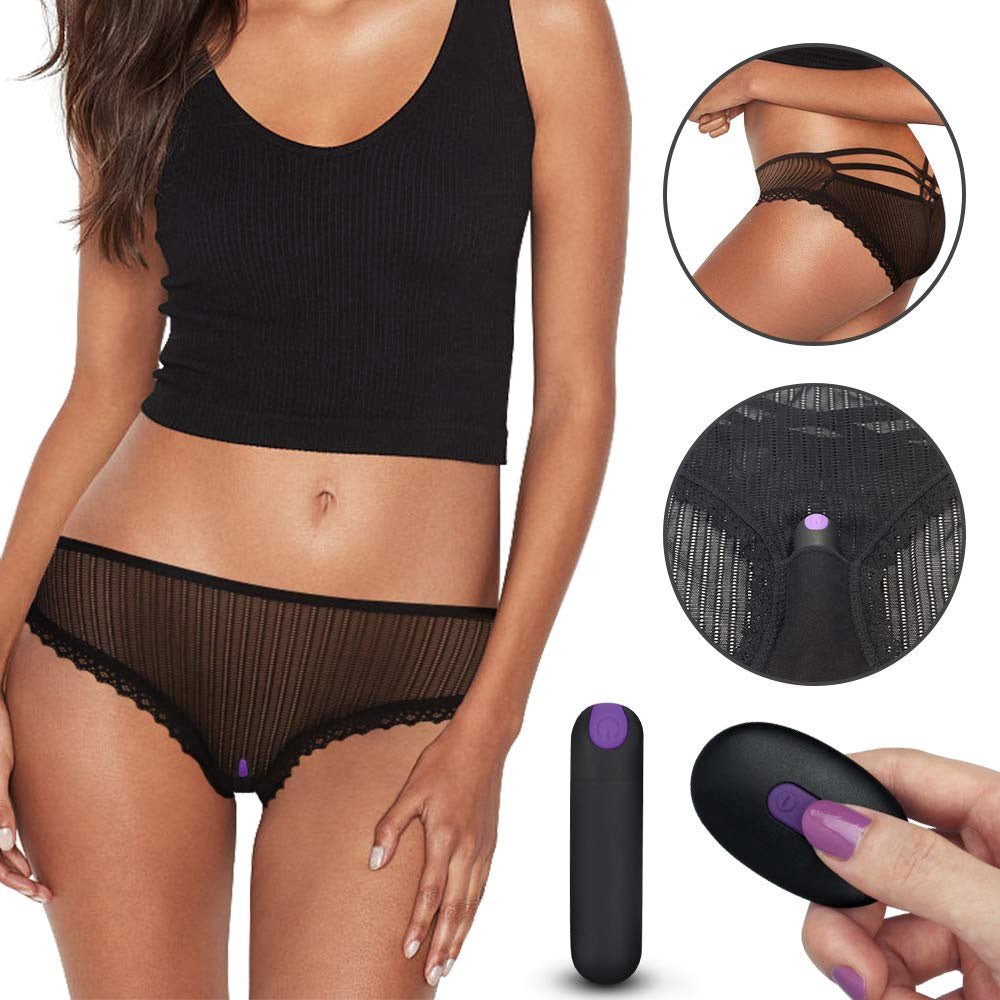 VIBRO PANTS IJOY OPLAADBARE AFSTANDSBEDIENING VIBREREND SLIPJE