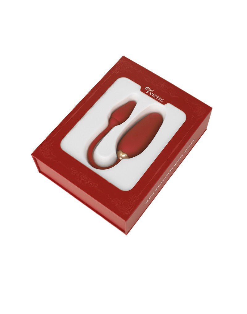 VIOTEC FLORA DRAAGBARE VIBRATOR MET APPBEDIENING GOUD  en amp WIJNROOD
