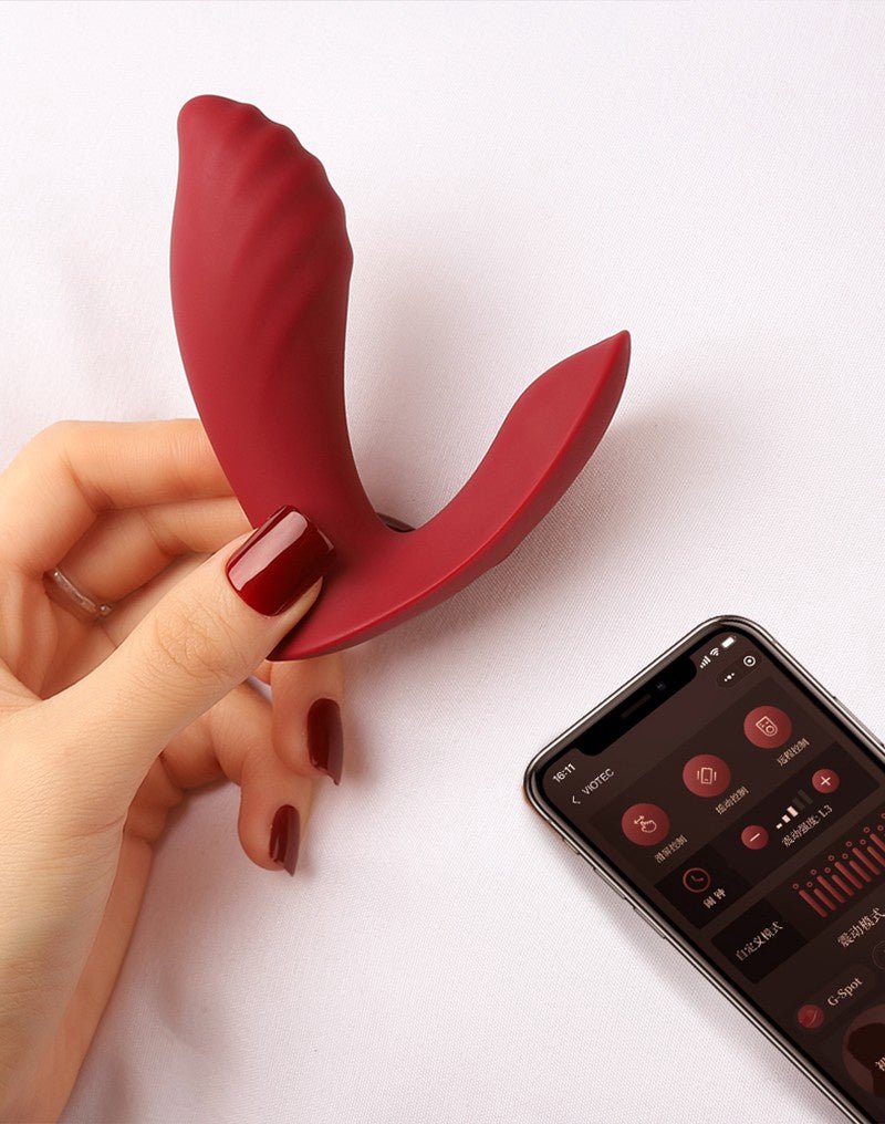 VIOTEC LOYTE PROSTAAT VIBRATOR MET APPBEDIENING - WIJNROOD