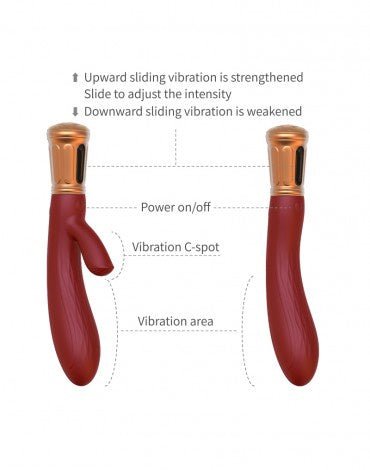 VIOTEC  MINA RABBIT VIBRATOR GOUD WIJNROOD