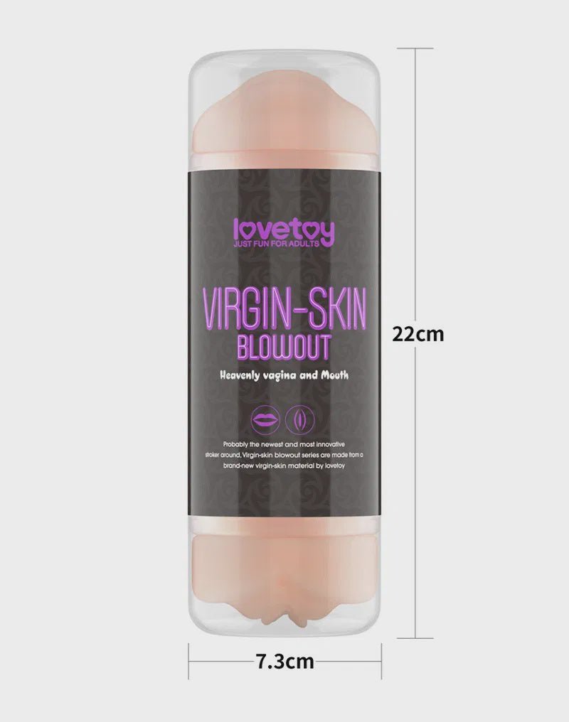 Virgin-Skin Blowout Double Side Stroker Vagina and Mouth