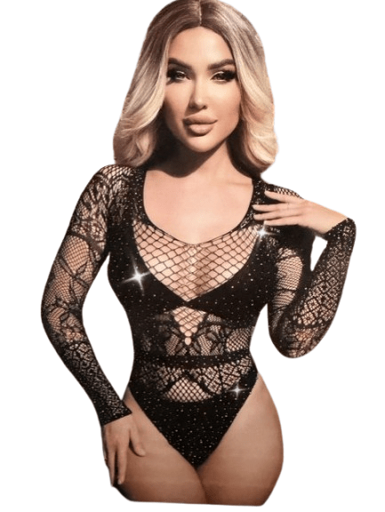 Vivi Dessous Mystique Lace Mesh Teddy