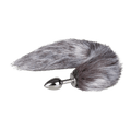 Vossenstaart buttplug - Zilver