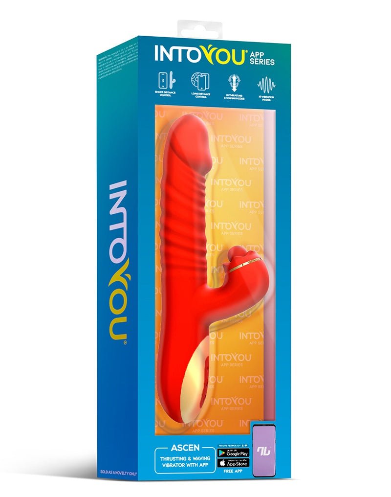 Y Ascen Rabbit Vibrator Stuwende en zwaaiende vibrator met app