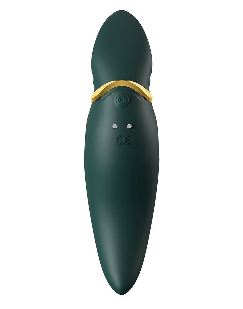 ZALO HERO JEWEL GREEN CLITORAL PULSEWAVE MASSAGER