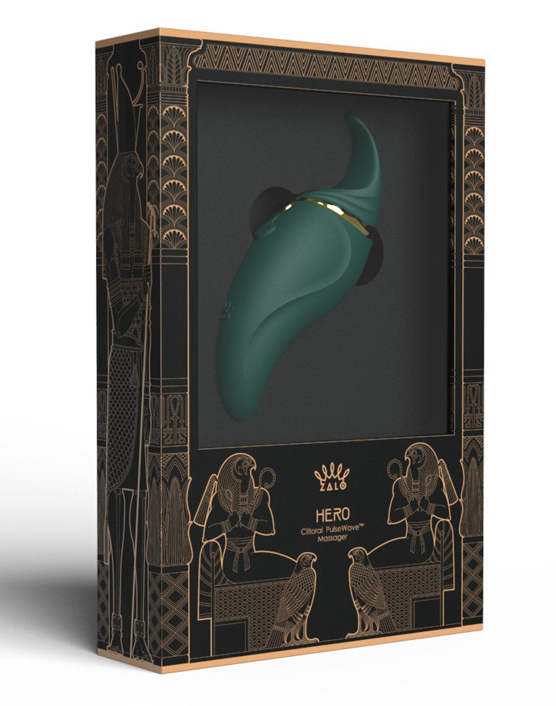 ZALO HERO JEWEL GREEN CLITORAL PULSEWAVE MASSAGER