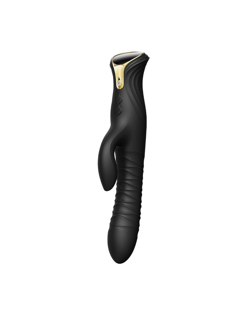 ZALO MOSE THRUSTING RABBIT VIBRATOR ZWART